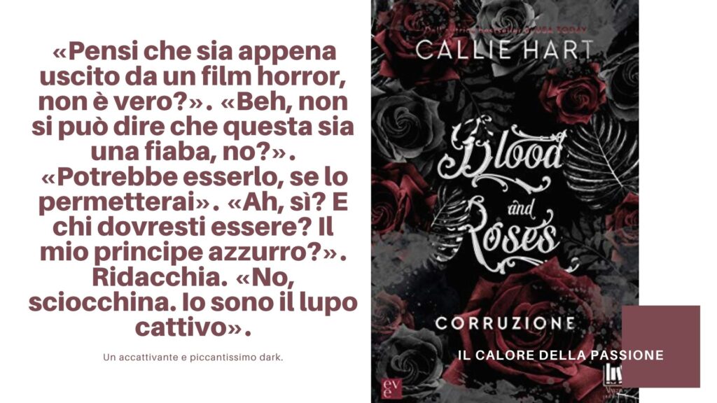 5 libri darkromance da leggere:  Blood and roses di Callie Hart edito da Always Publishing