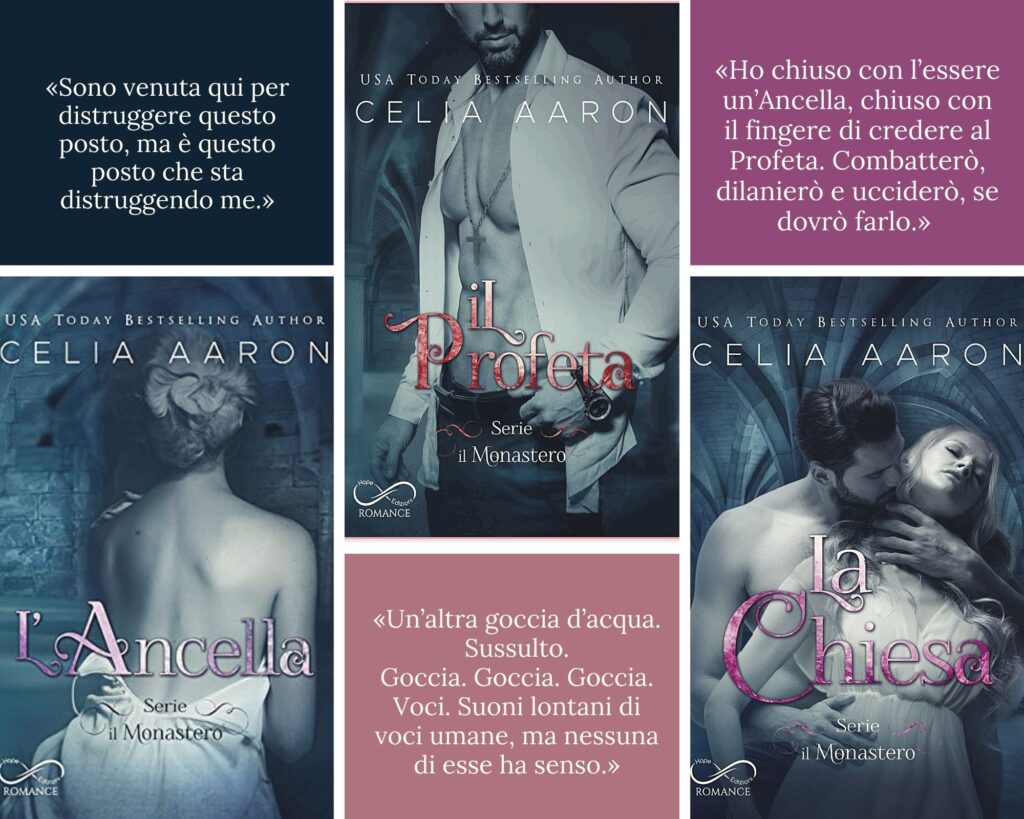 5 libri darkromance 
Celia Aaron trilogia